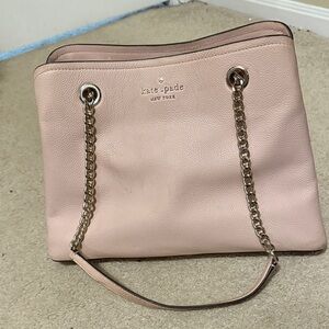 Kate Spade Blush Shoulder Bag with Chain Straps